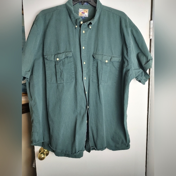 Cutter&Buck 100% Cotton Short Sleeve button up big and tall Men's Shirt 3xl - Picture 1 of 16
